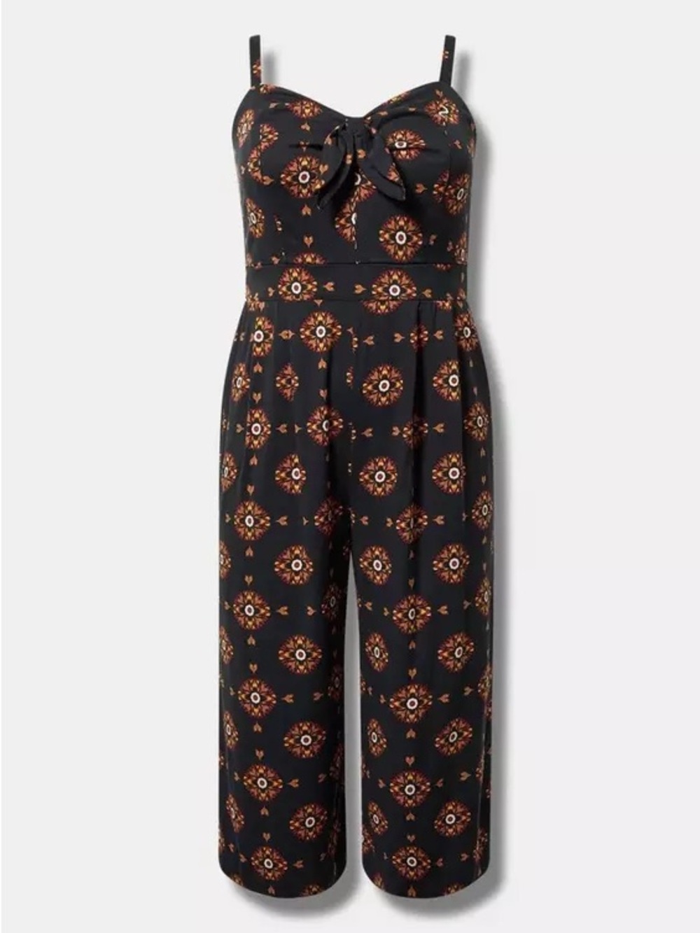 Torrid Tie Front Culotte Jumpsuit
